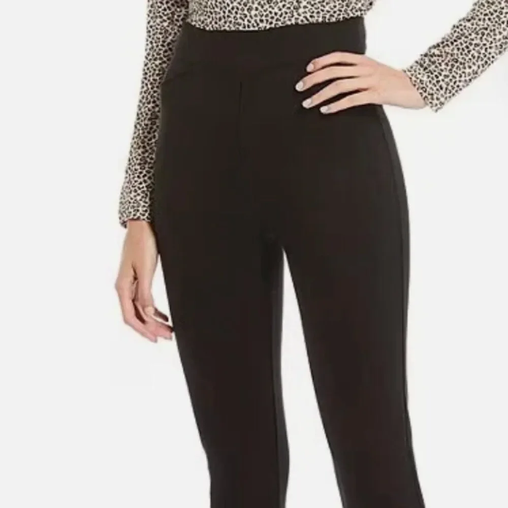 SPANX The Perfect Back Seam Skinny Ankle Pants Black Size Large